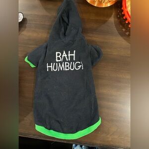 Black and Green Dog Hoodie - Bah Humbug